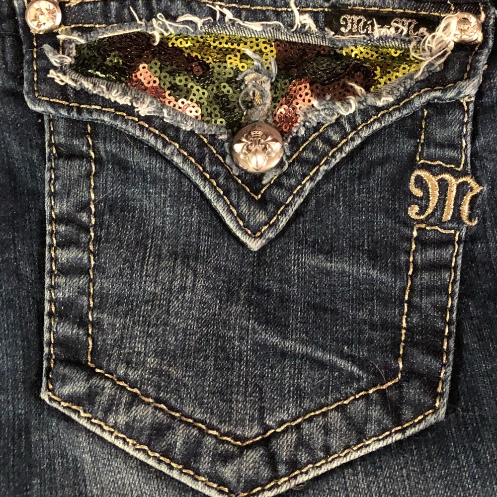 Miss Me camo sequin jeans